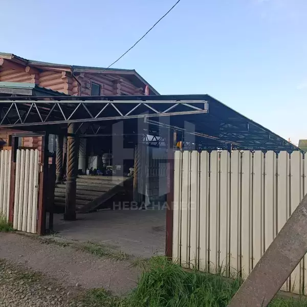 навес с односкатной крышей