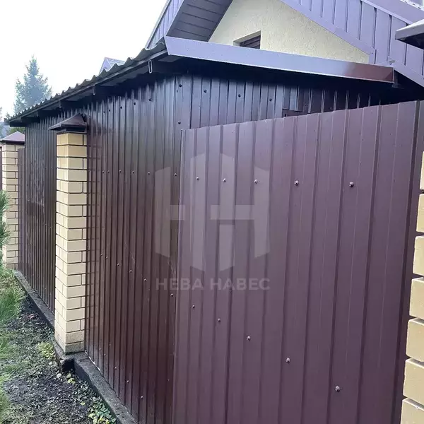навес для дачи с боковыми стенками