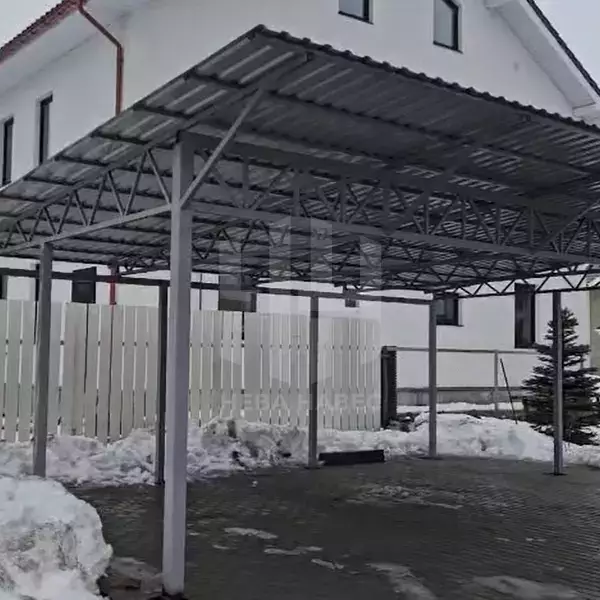 Навес односкатный с вылетом вперед